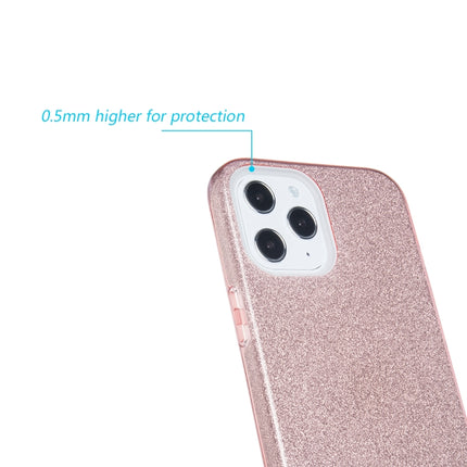 For iPhone 12 / 12 Pro TPU Glitter All-inclusive Shockproof Protective Case(Pink)-garmade.com
