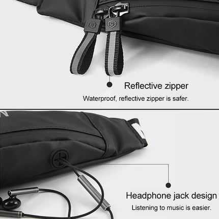 YIPINU YSU-D1 Outdoor Fashion Running Sport Waterproof Mobile Phone Crossby Waist Bag(Apple Green)-garmade.com