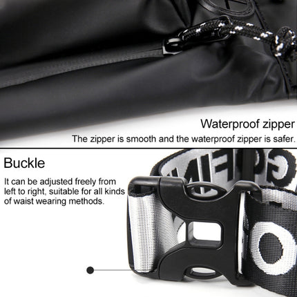 YIPINU YQM-AAA Outdoor Running Sport Waterproof Mobile Phone Crossby Waist Bag(Black)-garmade.com