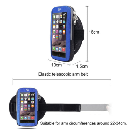 YIPINU YA19 Outdoor Sport Fitness Waterproof Touch Screen Mobile Phone Arm Bag(Black)-garmade.com