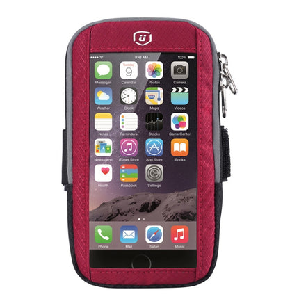 YIPINU YA19 Outdoor Sport Fitness Waterproof Touch Screen Mobile Phone Arm Bag(Red)-garmade.com