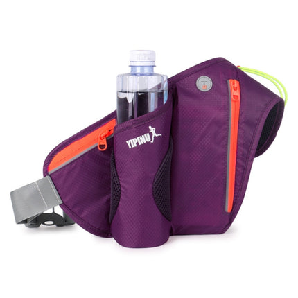 YIPINU YS9 Outdoor Cycling Mountaineering Sport Waterproof Mobile Phone Storage Waist Bag Kettle Bag(Purple)-garmade.com