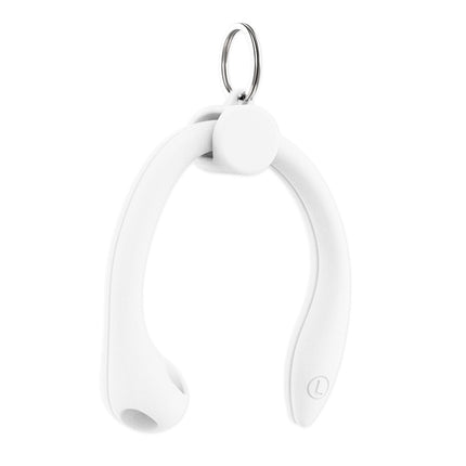 For AirPods 1 / 2 / AirPods Pro / Huawei FreeBuds 3 Wireless Earphones Silicone Anti-lost Lanyard Ear Hook(White)-garmade.com