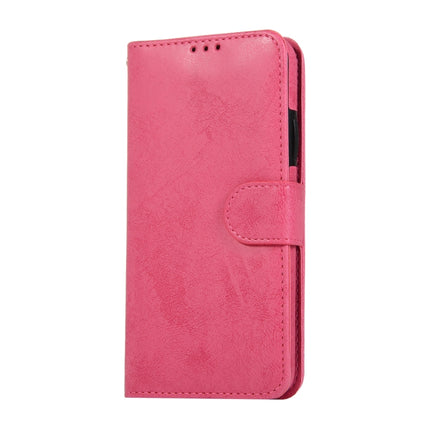 For iPhone 11 Pro Max KLT888-2 Retro 2 in 1 Detachable Magnetic Horizontal Flip TPU + PU Leather Case with Holder & Card Slots & Photo Frame & Wallet(Rose Red)-garmade.com