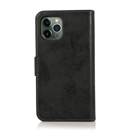 For iPhone 12 mini KLT888-2 Retro 2 in 1 Detachable Magnetic Horizontal Flip TPU + PU Leather Case with Holder & Card Slots & Photo Frame & Wallet(Black)-garmade.com
