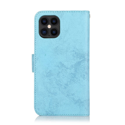 For iPhone 12 Pro Max KLT888-2 Retro 2 in 1 Detachable Magnetic Horizontal Flip TPU + PU Leather Case with Holder & Card Slots & Photo Frame & Wallet(Sky Blue)-garmade.com