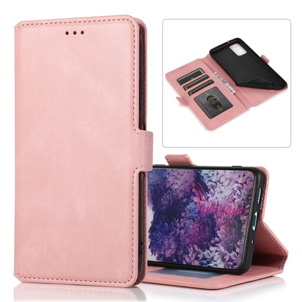 For Samsung Galaxy S20 Plus 5G Retro Magnetic Closing Clasp Horizontal Flip Leather Case with Holder & Card Slots & Photo Frame & Wallet(Rose Gold)-garmade.com