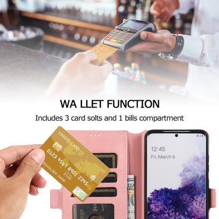 For Samsung Galaxy S20 Plus 5G Retro Magnetic Closing Clasp Horizontal Flip Leather Case with Holder & Card Slots & Photo Frame & Wallet(Rose Gold)-garmade.com