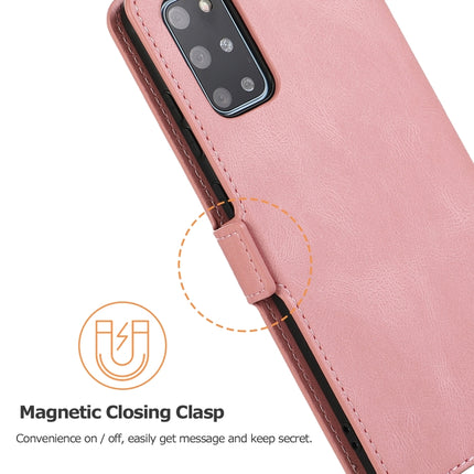 For Samsung Galaxy S20 Plus 5G Retro Magnetic Closing Clasp Horizontal Flip Leather Case with Holder & Card Slots & Photo Frame & Wallet(Rose Gold)-garmade.com