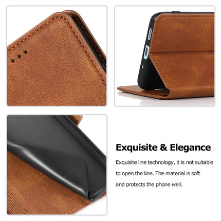 For Samsung Galaxy S20 Plus 5G Retro Magnetic Closing Clasp Horizontal Flip Leather Case with Holder & Card Slots & Photo Frame & Wallet(Brown)-garmade.com