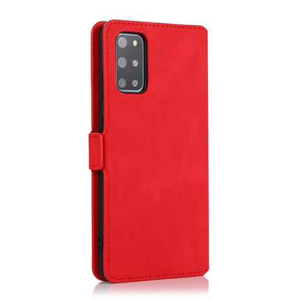 For Samsung Galaxy S20 Plus 5G Retro Magnetic Closing Clasp Horizontal Flip Leather Case with Holder & Card Slots & Photo Frame & Wallet(Red)-garmade.com