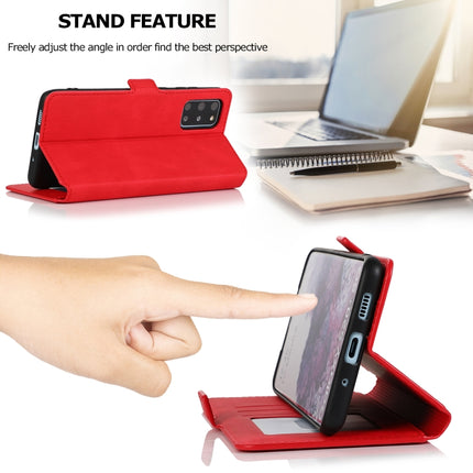 For Samsung Galaxy S20 Plus 5G Retro Magnetic Closing Clasp Horizontal Flip Leather Case with Holder & Card Slots & Photo Frame & Wallet(Red)-garmade.com
