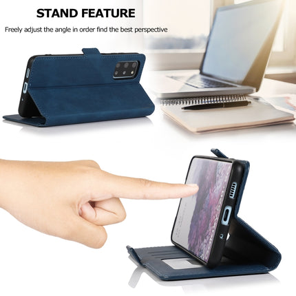 For Samsung Galaxy S20 Plus 5G Retro Magnetic Closing Clasp Horizontal Flip Leather Case with Holder & Card Slots & Photo Frame & Wallet(Navy Blue)-garmade.com