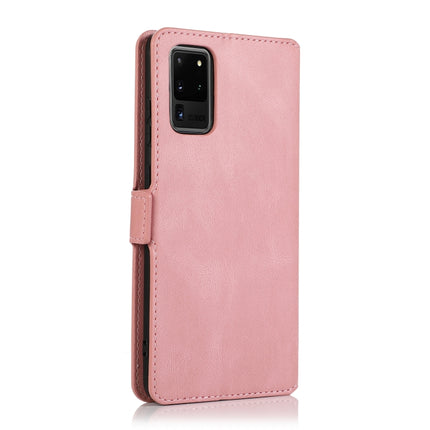 For Samsung Galaxy S20 Ultra 5G Retro Magnetic Closing Clasp Horizontal Flip Leather Case with Holder & Card Slots & Photo Frame & Wallet(Rose Gold)-garmade.com