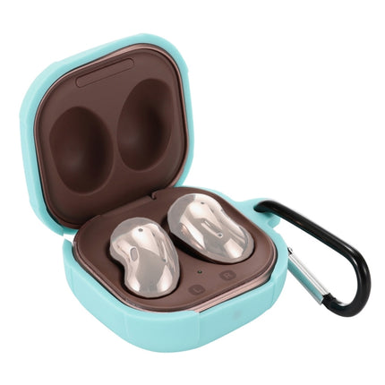 Anti-fall Silicone Earphone Protective Case with Hook For Samsung Galaxy Buds Live/ Buds2 / Buds Pro / Buds2 Pro (Mint Green)-garmade.com