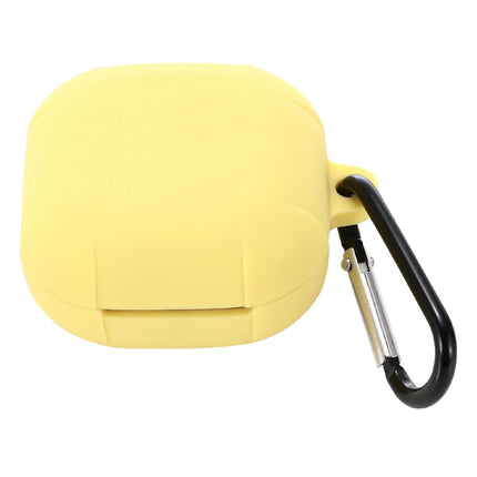 Anti-fall Silicone Earphone Protective Case with Hook For Samsung Galaxy Buds Live/ Buds2 / Buds Pro / Buds2 Pro (Yellow)-garmade.com