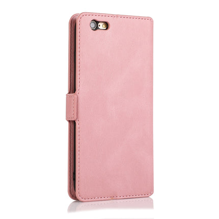 For iPhone 6 Retro Magnetic Closing Clasp Horizontal Flip Leather Case with Holder & Card Slots & Photo Frame & Wallet(Rose Gold)-garmade.com