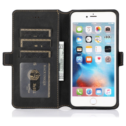 For iPhone 6 Plus Retro Magnetic Closing Clasp Horizontal Flip Leather Case with Holder & Card Slots & Photo Frame & Wallet(Black)-garmade.com
