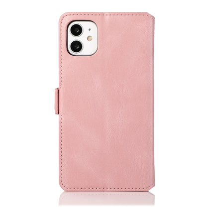 For iPhone 11 Retro Magnetic Closing Clasp Horizontal Flip Leather Case with Holder & Card Slots & Photo Frame & Wallet(Rose Gold)-garmade.com