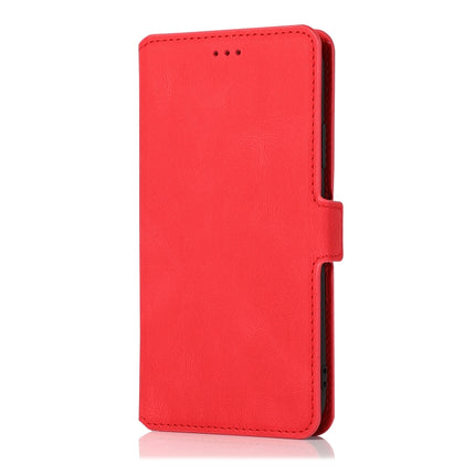 For iPhone 11 Retro Magnetic Closing Clasp Horizontal Flip Leather Case with Holder & Card Slots & Photo Frame & Wallet(Red)-garmade.com