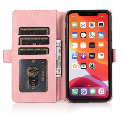 For iPhone 11 Pro Retro Magnetic Closing Clasp Horizontal Flip Leather Case with Holder & Card Slots & Photo Frame & Wallet(Rose Gold)-garmade.com