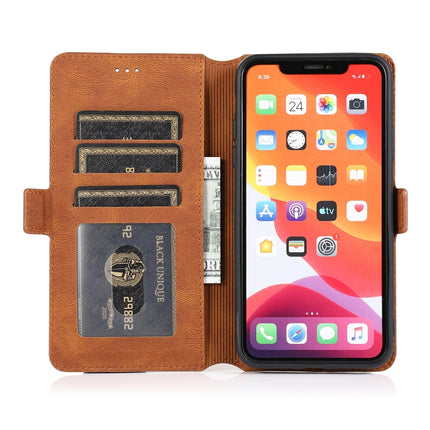 For iPhone 11 Pro Retro Magnetic Closing Clasp Horizontal Flip Leather Case with Holder & Card Slots & Photo Frame & Wallet(Brown)-garmade.com