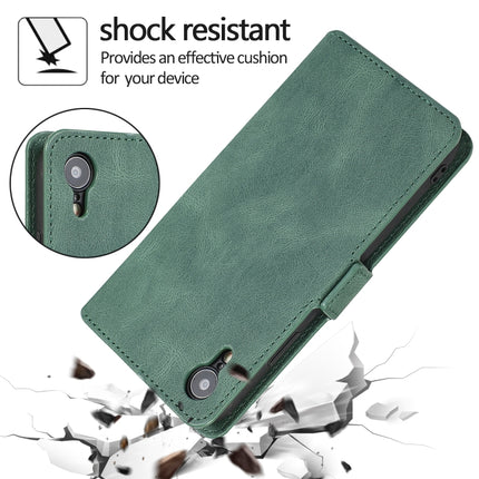 For iPhone XR Retro Magnetic Closing Clasp Horizontal Flip Leather Case with Holder & Card Slots & Photo Frame & Wallet(Green)-garmade.com