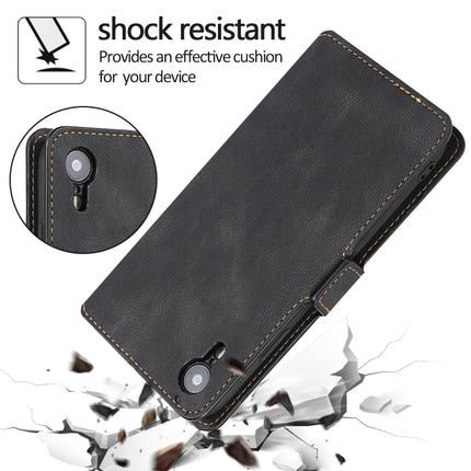 For iPhone XR Retro Magnetic Closing Clasp Horizontal Flip Leather Case with Holder & Card Slots & Photo Frame & Wallet(Black)-garmade.com