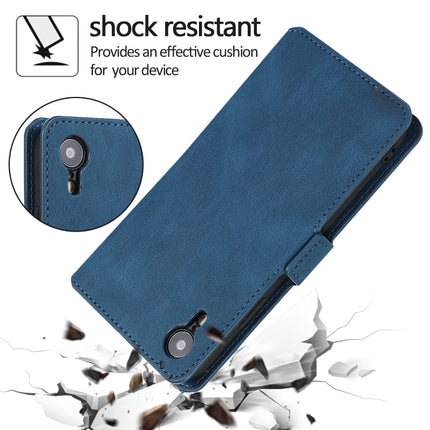 For iPhone XR Retro Magnetic Closing Clasp Horizontal Flip Leather Case with Holder & Card Slots & Photo Frame & Wallet(Navy Blue)-garmade.com