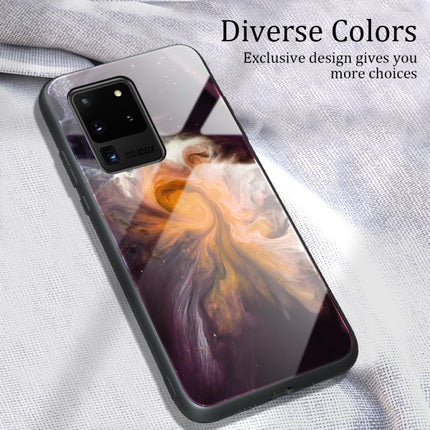 For Samsung Galaxy S20 Ultra Marble Pattern Glass Protective Case(DL01)-garmade.com