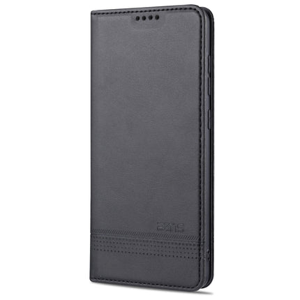 For Samsung Galaxy S20 AZNS Magnetic Calf Texture Horizontal Flip Leather Case with Card Slots & Holder & Wallet(Black)-garmade.com