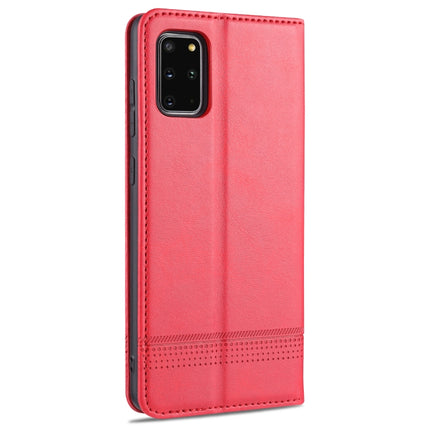 For Samsung Galaxy S20 AZNS Magnetic Calf Texture Horizontal Flip Leather Case with Card Slots & Holder & Wallet(Red)-garmade.com
