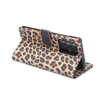 For Samsung Galaxy Note20 Ultra Leopard Pattern Horizontal Flip Leather Case with Holder & Card Slots(Yellow)-garmade.com