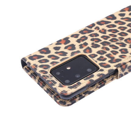 For Samsung Galaxy Note20 Ultra Leopard Pattern Horizontal Flip Leather Case with Holder & Card Slots(Yellow)-garmade.com