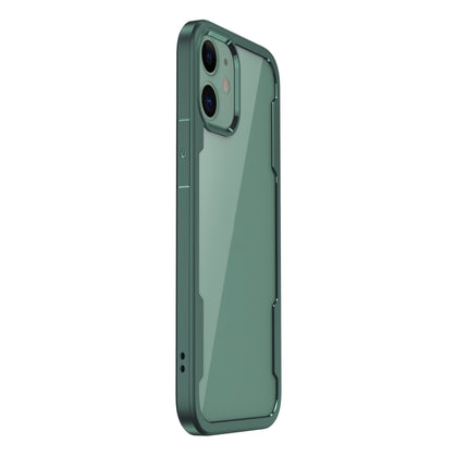For iPhone 12 mini Freelander Shockproof TPU + PC Case(Dark Green)-garmade.com