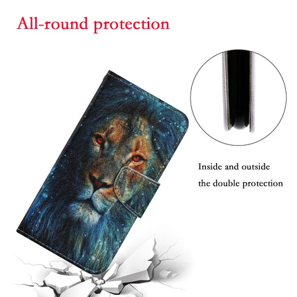 For Samsung Galaxy Note 20 Coloured Drawing Pattern Horizontal Flip PU Leather Case with Holder & Card Slots & Wallet & Lanyard(Lion)-garmade.com