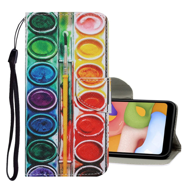 For Samsung Galaxy Note 20 Coloured Drawing Pattern Horizontal Flip PU Leather Case with Holder & Card Slots & Wallet & Lanyard(Eye Shadow)-garmade.com