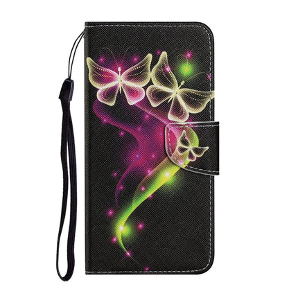 For Samsung Galaxy Note 20 Ultra Coloured Drawing Pattern Horizontal Flip PU Leather Case with Holder & Card Slots & Wallet & Lanyard(Couple Butterfly)-garmade.com