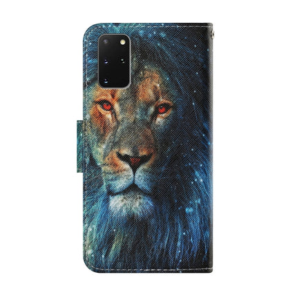 For Samsung Galaxy S20 Plus Coloured Drawing Pattern Horizontal Flip PU Leather Case with Holder & Card Slots & Wallet & Lanyard(Lion)-garmade.com