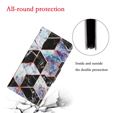 For Samsung Galaxy S20 Ultra Coloured Drawing Pattern Horizontal Flip PU Leather Case with Holder & Card Slots & Wallet & Lanyard(Black Marble)-garmade.com
