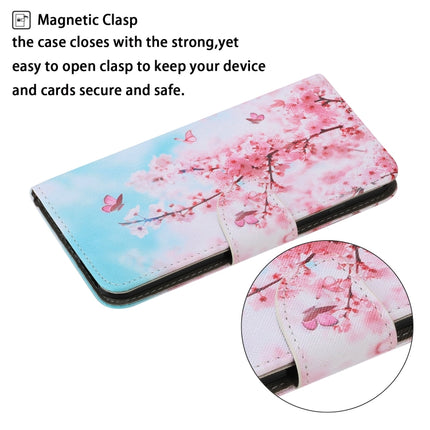 For Samsung Galaxy S20 Ultra Coloured Drawing Pattern Horizontal Flip PU Leather Case with Holder & Card Slots & Wallet & Lanyard(Cherry Blossoms)-garmade.com