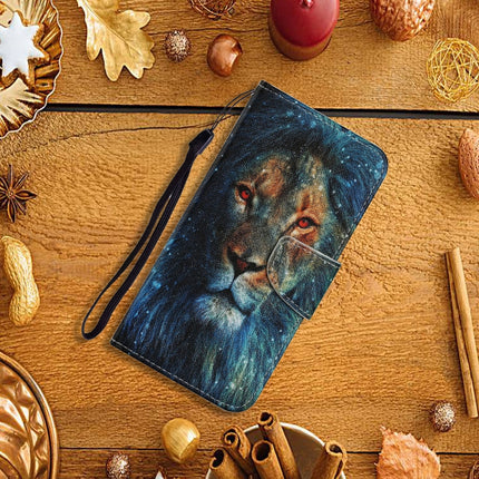 For Samsung Galaxy S20 Ultra Coloured Drawing Pattern Horizontal Flip PU Leather Case with Holder & Card Slots & Wallet & Lanyard(Lion)-garmade.com