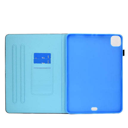 For iPad Air 2022 / 2020 10.9 Colored Drawing Pattern Horizontal Flip PU Leather Case with Holder & Card Slot & Anti-skid Strip(Color Fish-scales)-garmade.com