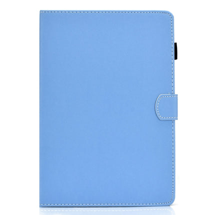 For iPad Air 2022 / 2020 10.9 Solid Color Magnetic Horizontal Flip Leather Case with Card Slots & Holder & Anti-skid Strip(Blue)-garmade.com