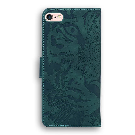 For iPhone 6s / 6 Tiger Embossing Pattern Horizontal Flip Leather Case with Holder & Card Slots & Wallet(Green)-garmade.com