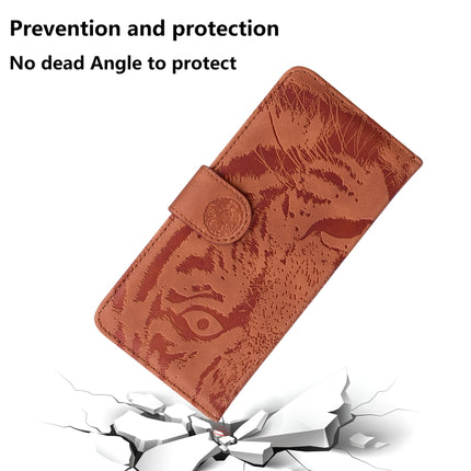 For iPhone 6s / 6 Tiger Embossing Pattern Horizontal Flip Leather Case with Holder & Card Slots & Wallet(Brown)-garmade.com