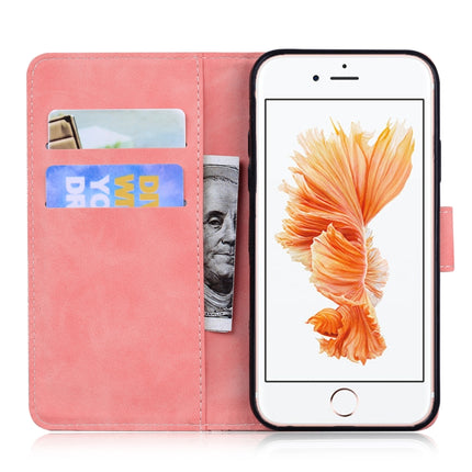 For iPhone 6s / 6 Tiger Embossing Pattern Horizontal Flip Leather Case with Holder & Card Slots & Wallet(Pink)-garmade.com