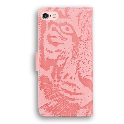 For iPhone 6s Plus / 6 Plus Tiger Embossing Pattern Horizontal Flip Leather Case with Holder & Card Slots & Wallet(Pink)-garmade.com