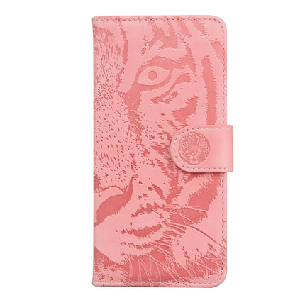 For iPhone SE 2020 / 8 / 7 Tiger Embossing Pattern Horizontal Flip Leather Case with Holder & Card Slots & Wallet(Pink)-garmade.com