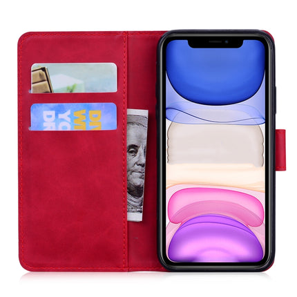 For iPhone 11 Tiger Embossing Pattern Horizontal Flip Leather Case with Holder & Card Slots & Wallet(Red)-garmade.com